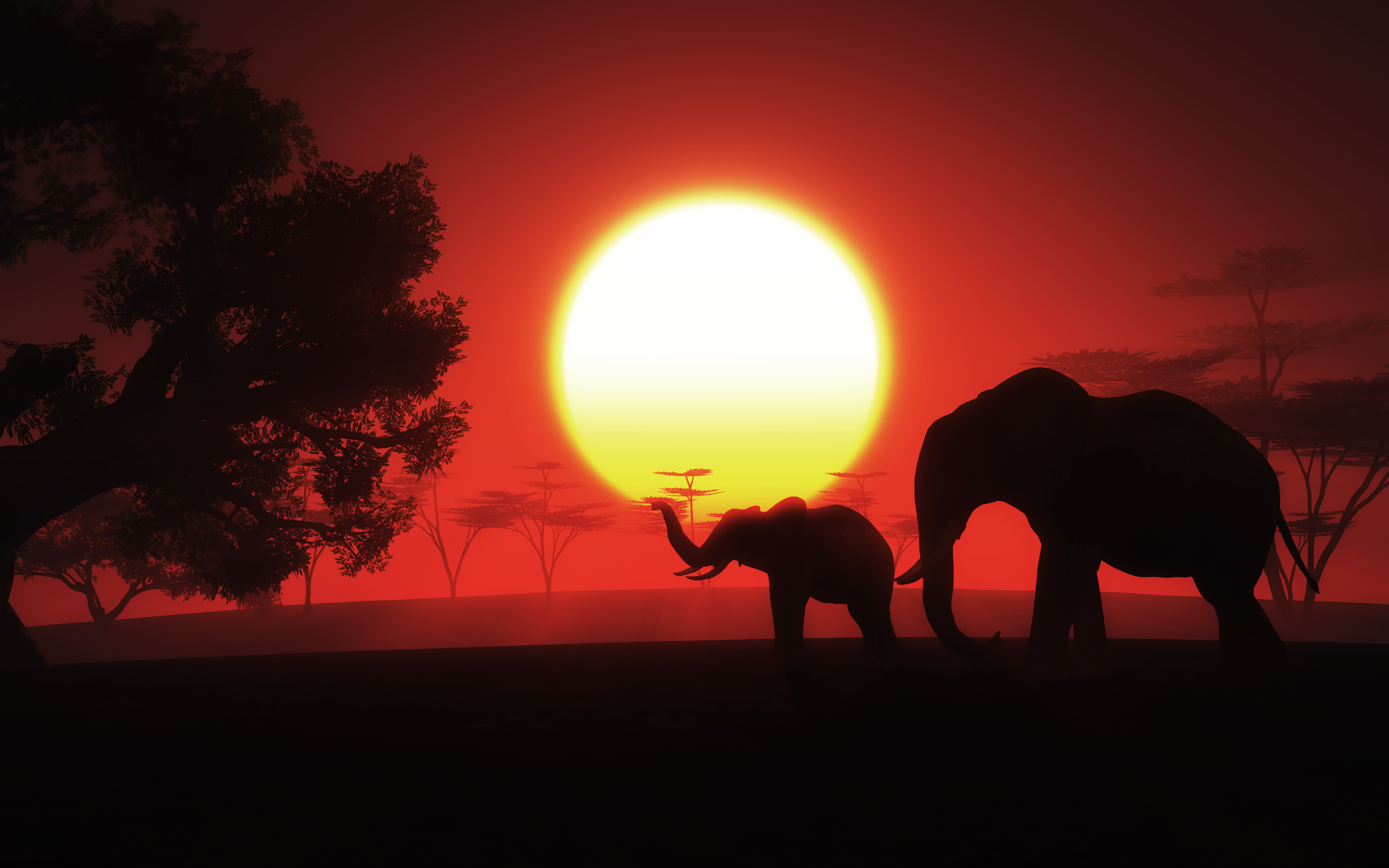 3d Landscape Africa