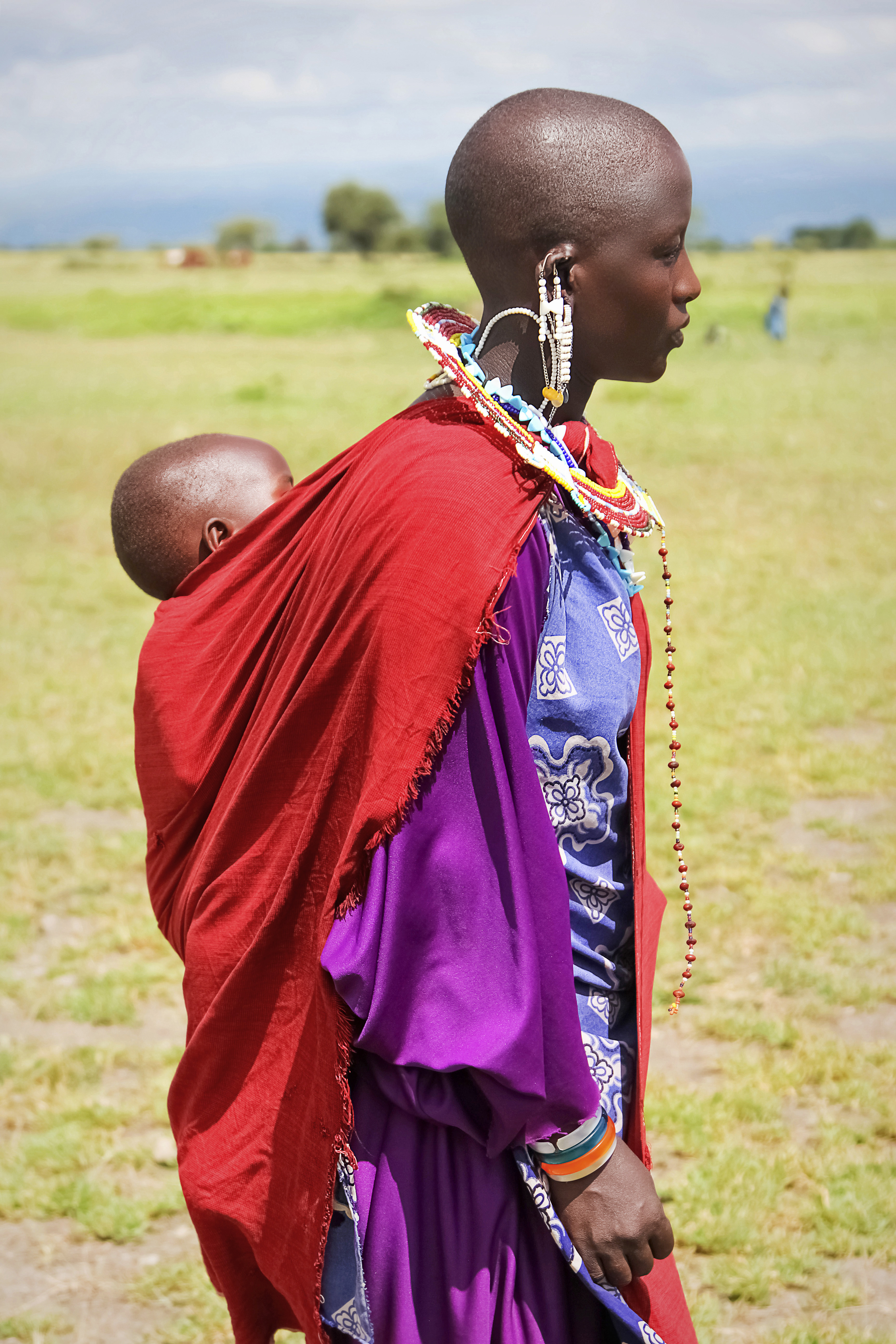 Africa Tanzania February 2016 Little Baby Mother Masai Tribe