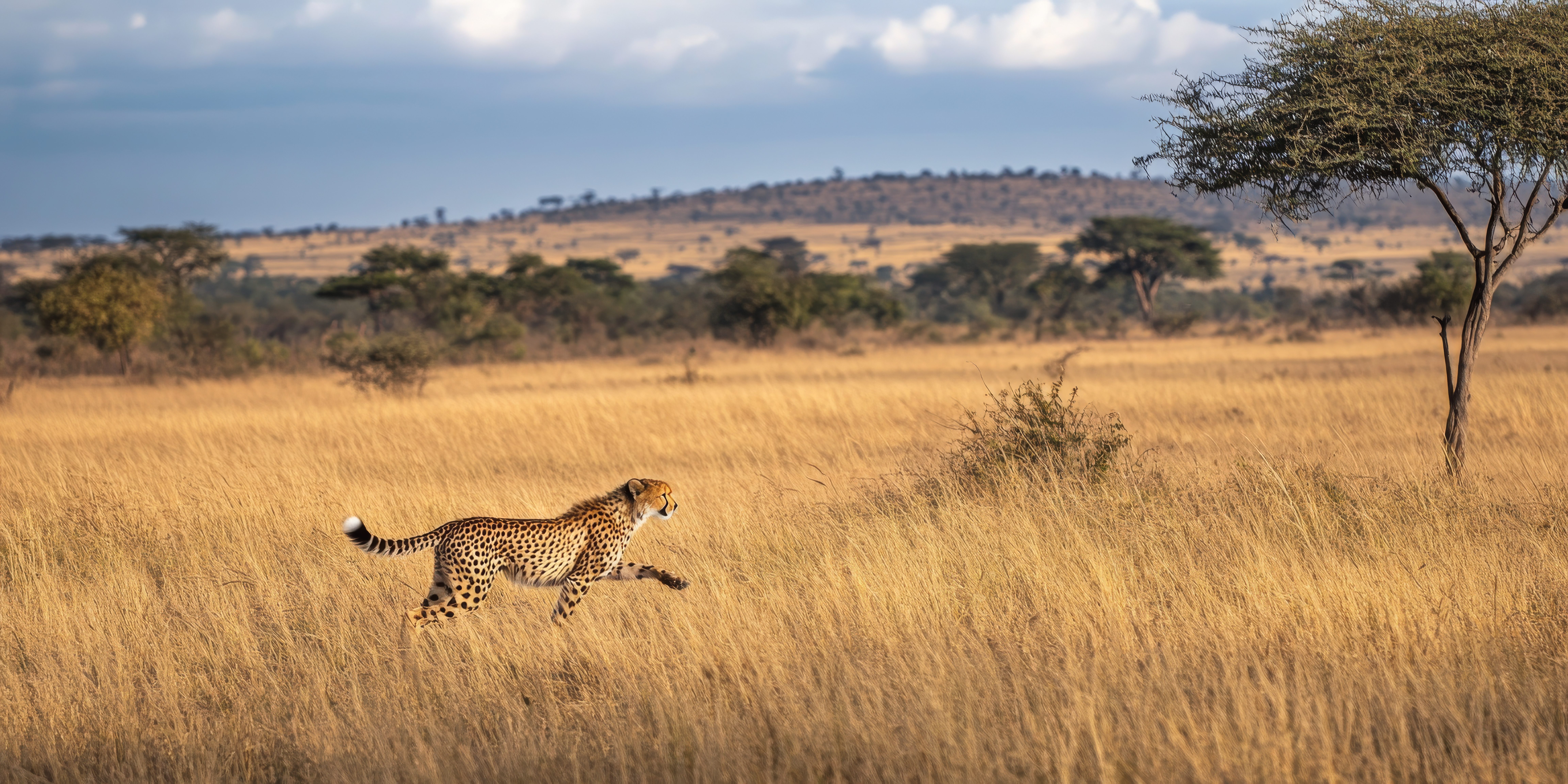 Cheetah in the savanna